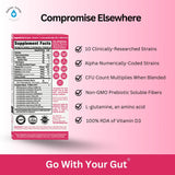GoLive Probiotic Berry Pom 10Ct mixed in a drink