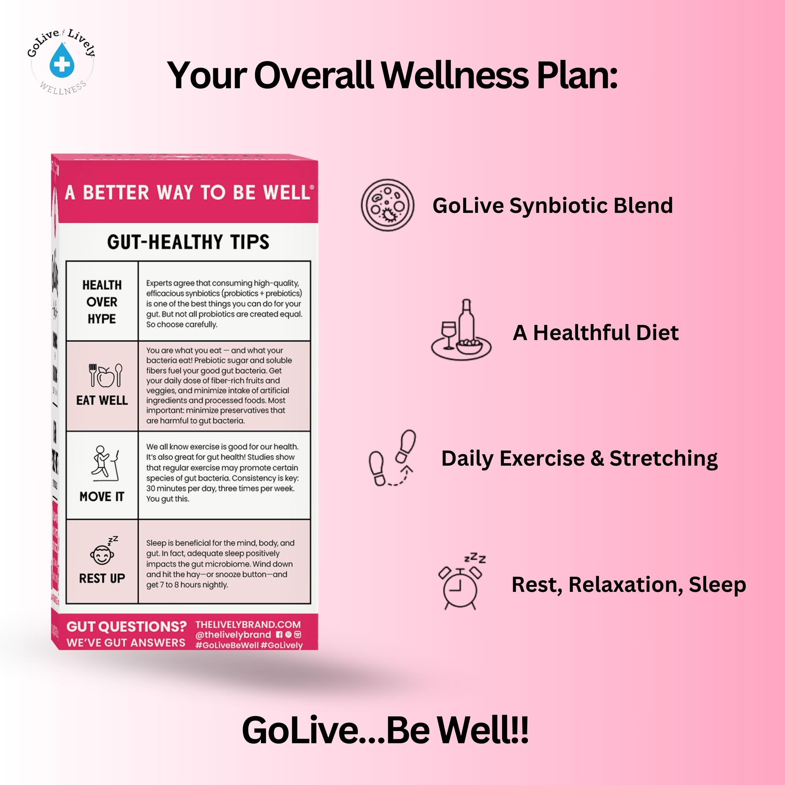 GoLive Probiotic Berry Pom 10Ct packaging details