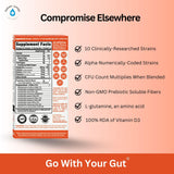 GoLive Probiotic Orange Supplement foil-sealed packaging