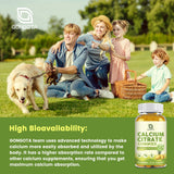 GONGOTA Calcium Citrate Gummies with a measuring scoop