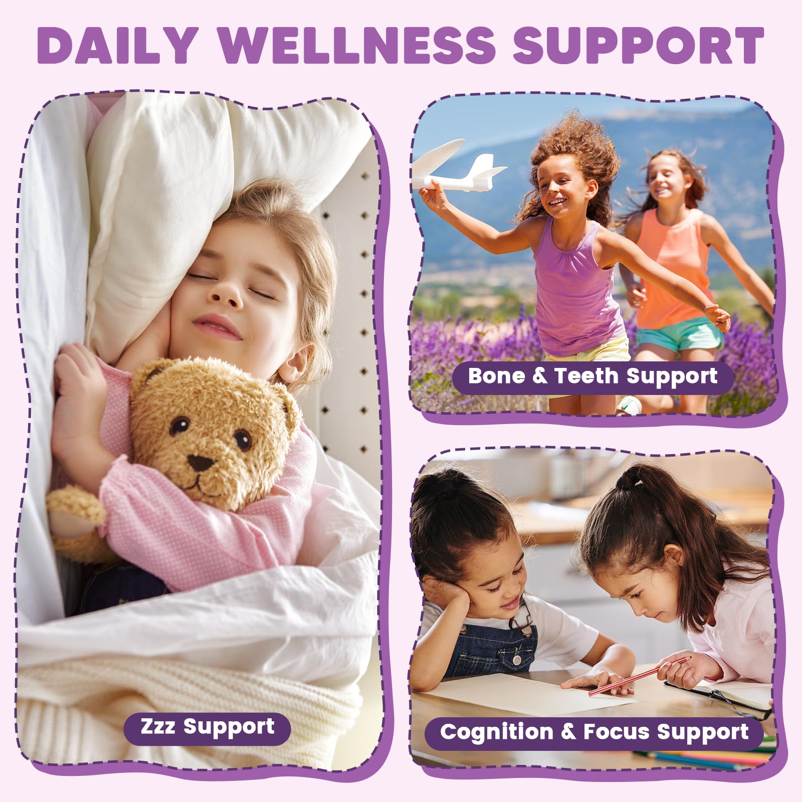 GONGOTA Calm Kids Magnesium Gummies in a child's hand
