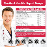 GONGOTA Cortisol Supplements 1 Fl Oz bottle with a natural background