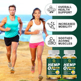 GONGOTA Hemp Oil Capsules with a measuring spoon for dosage
