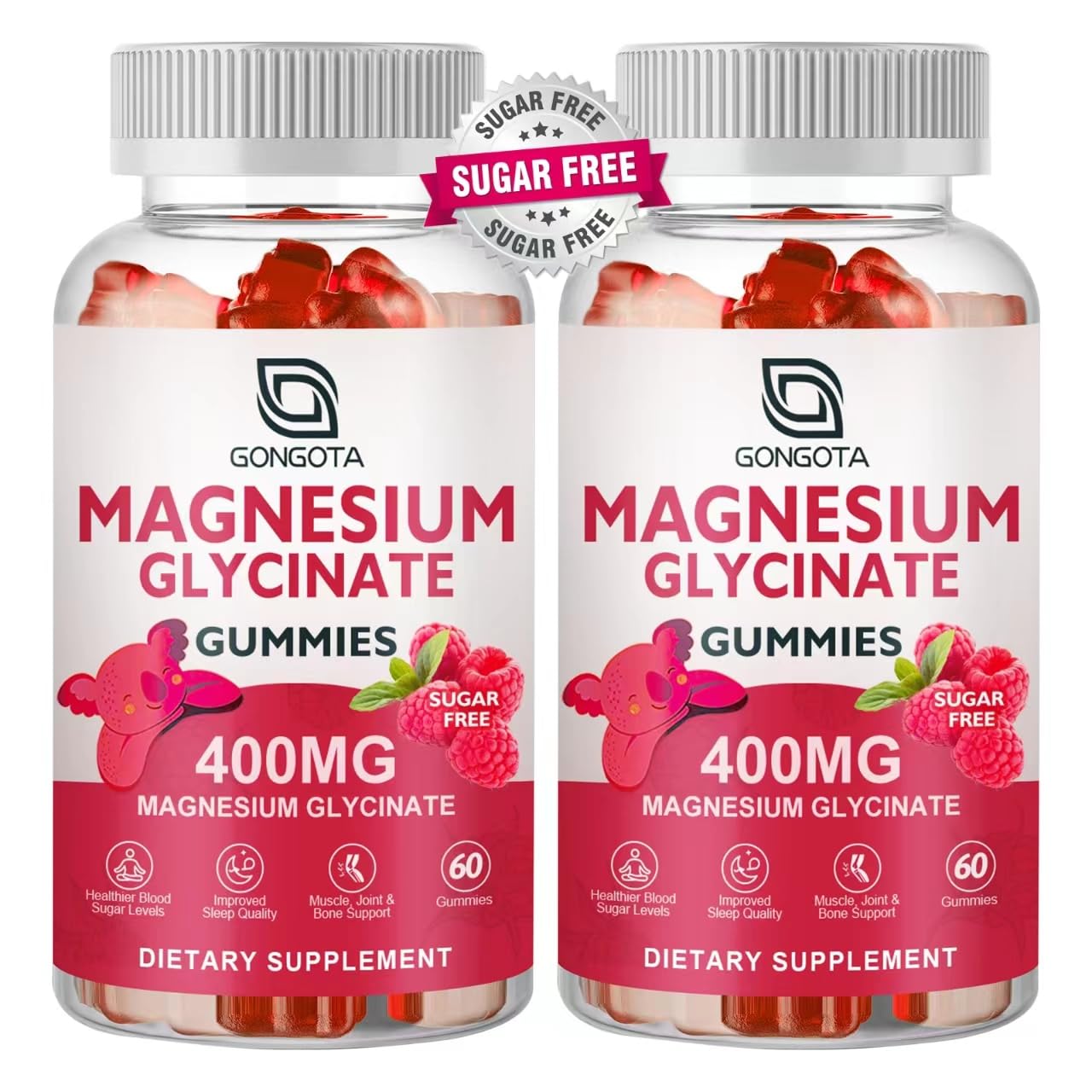 GONGOTA Magnesium Glycinate Gummies 500mg front view