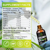 GONGOTA Organic Hemp Oil 250ml back view