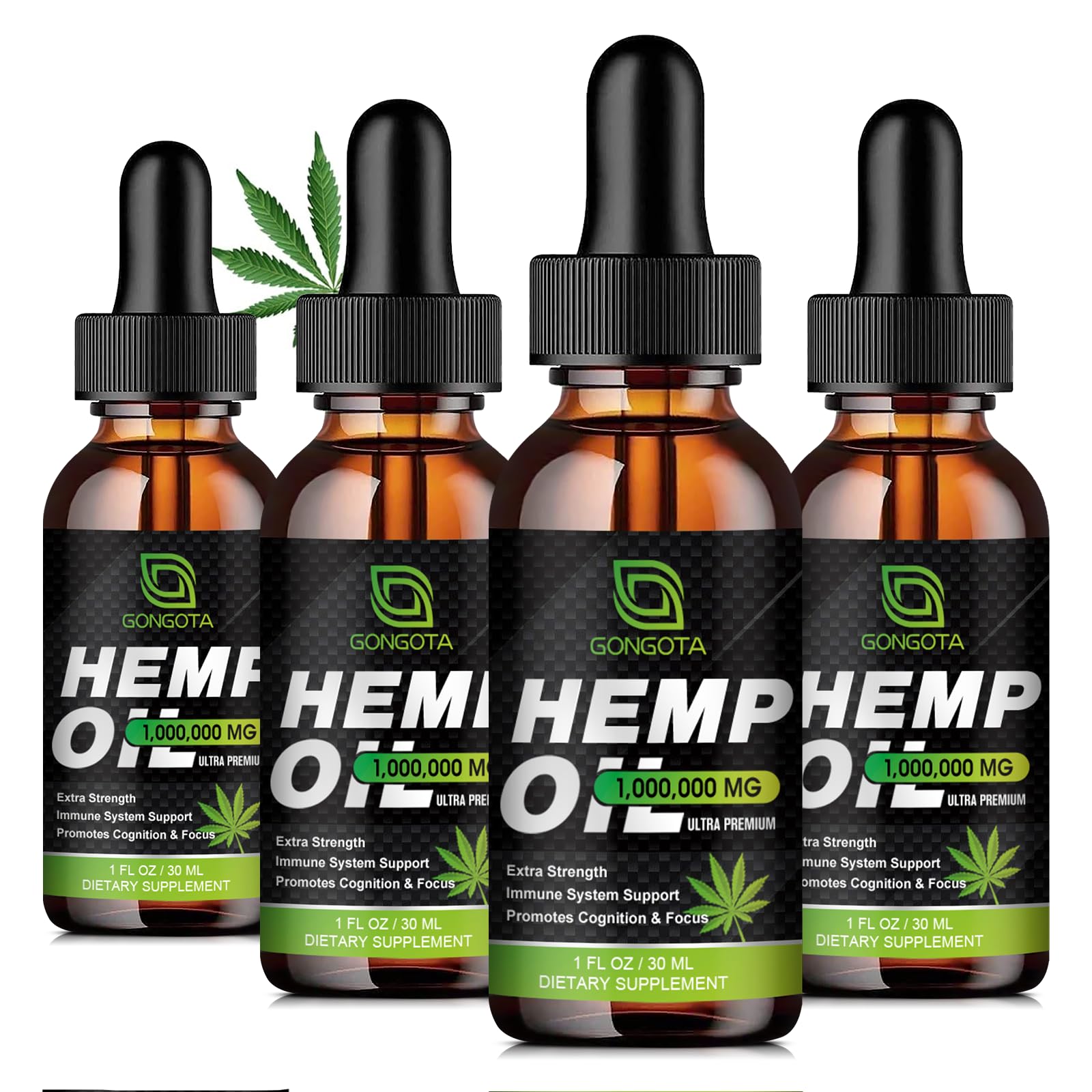 GONGOTA Organic Hemp Oil 320g front view with packaging