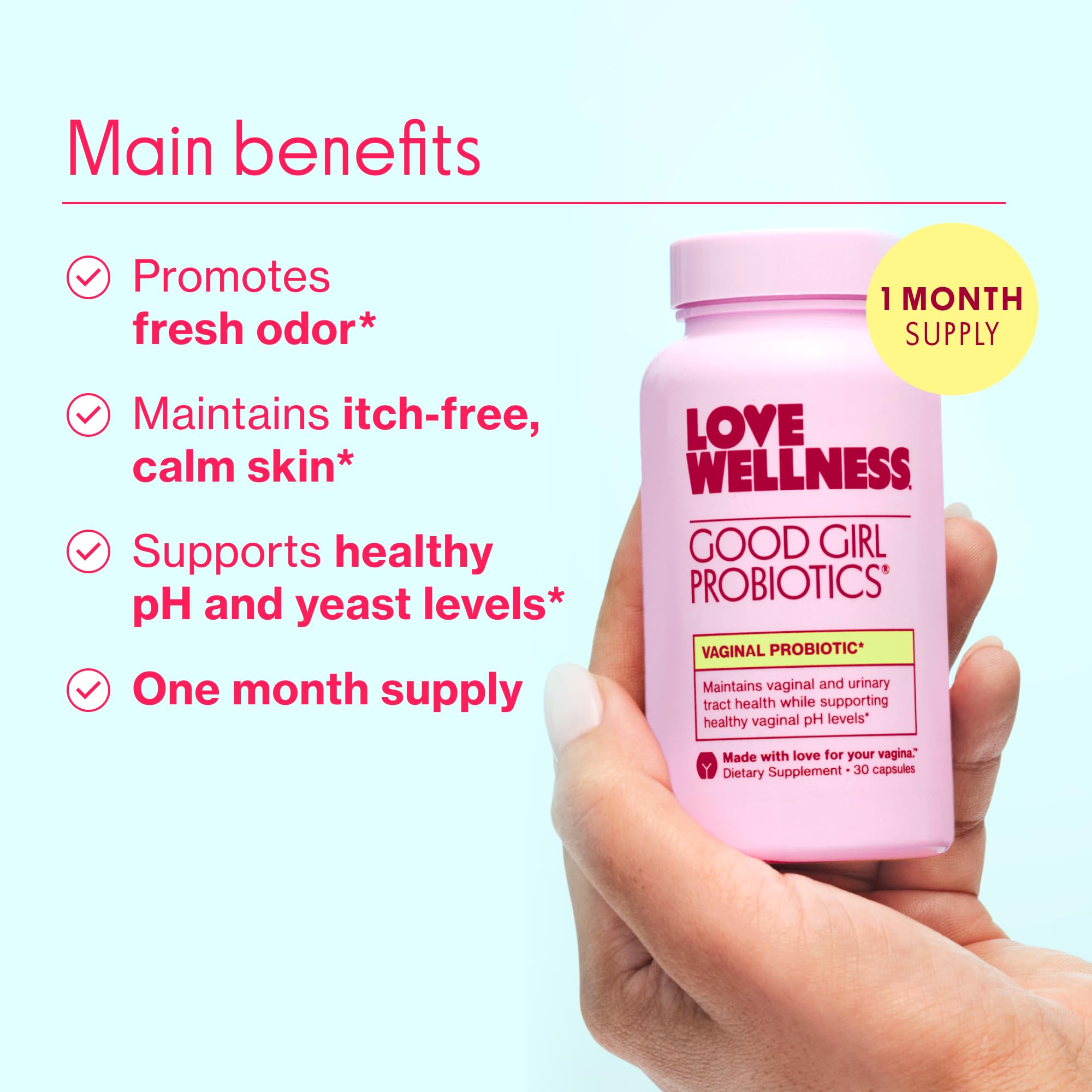 Good Girl Probiotics capsule close-up