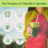 Good Natured Chlorella Spirulina Powder packaging side view