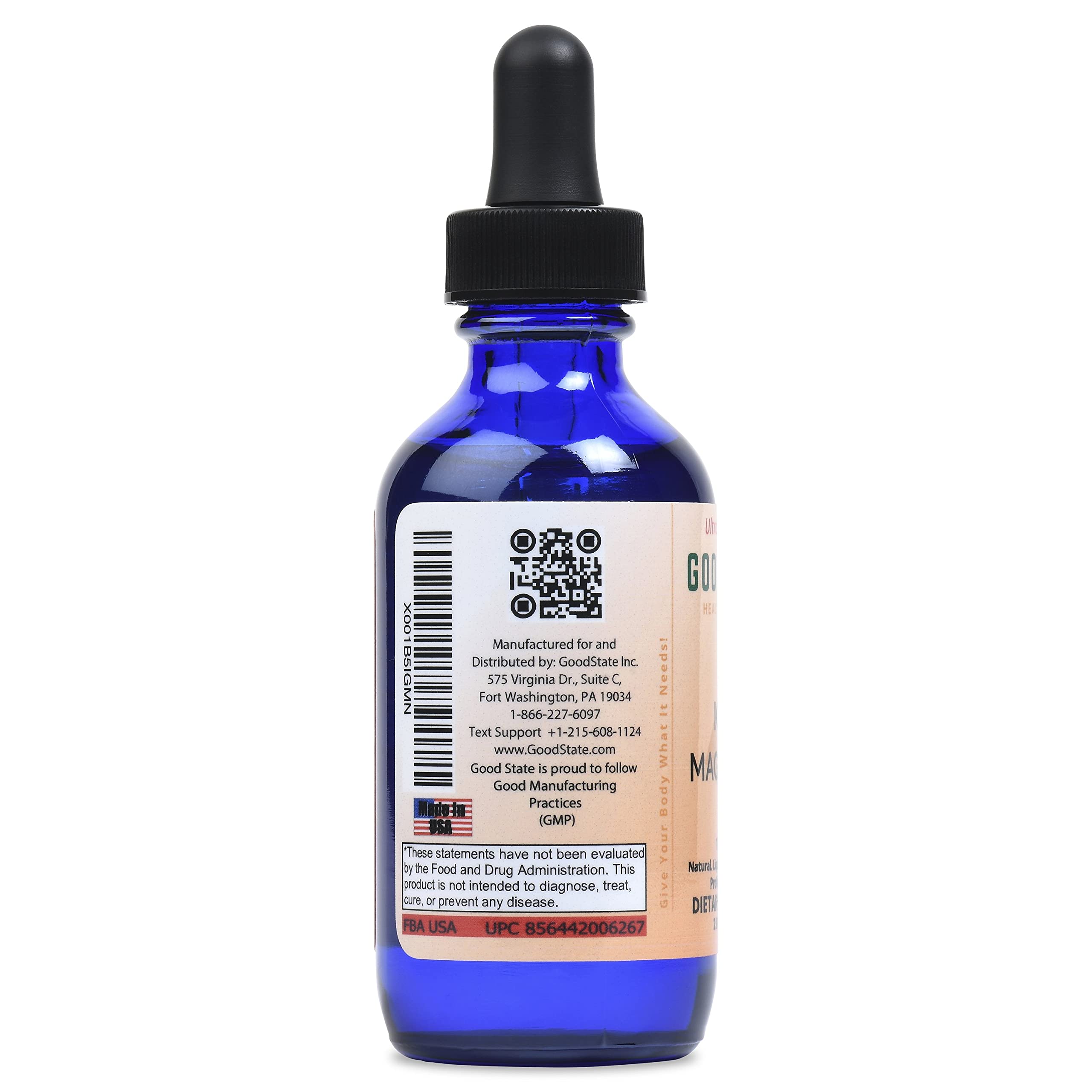 Good State Ionic Magnesium glass bottle with packaging