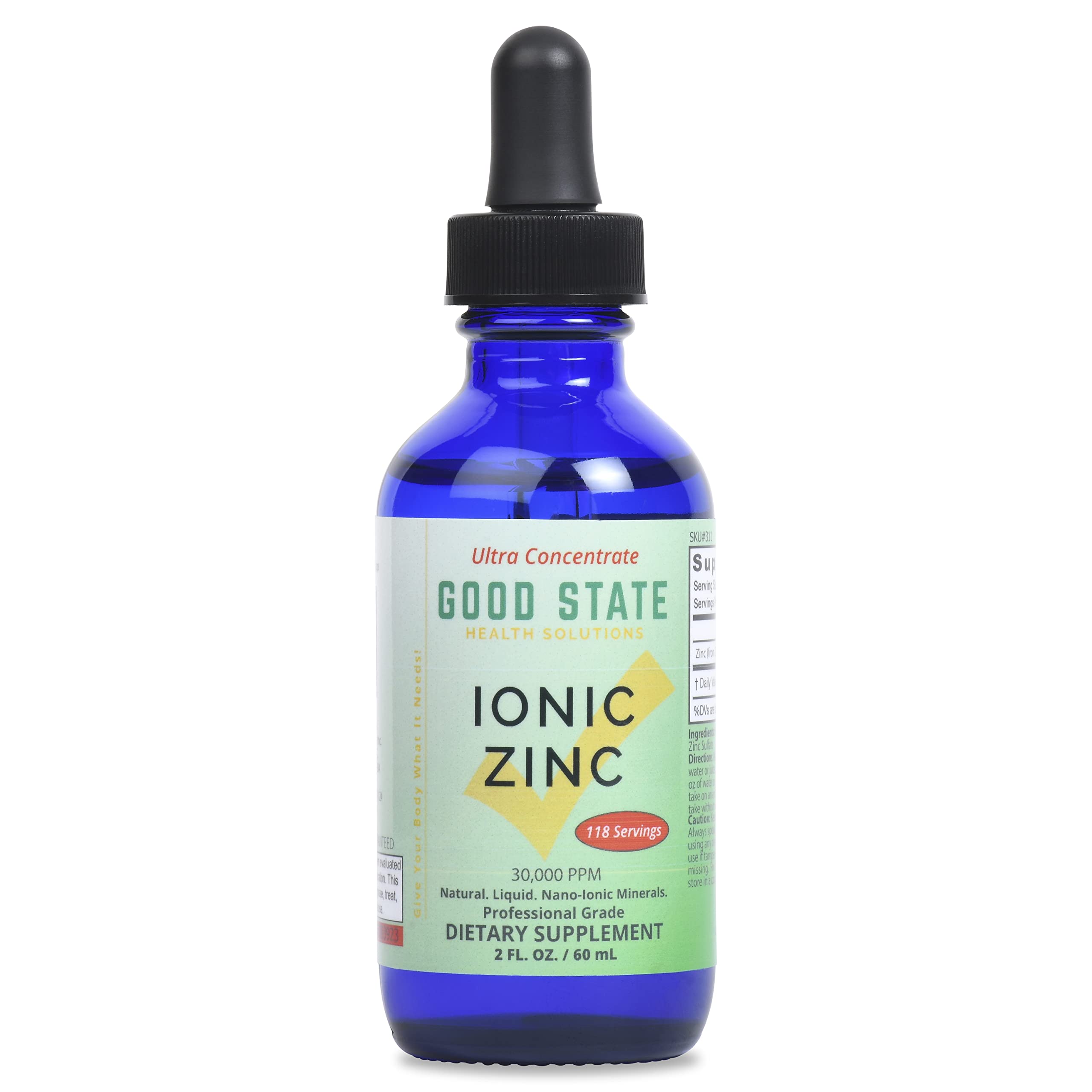 Good State Liquid Zinc Supplement 120g front view