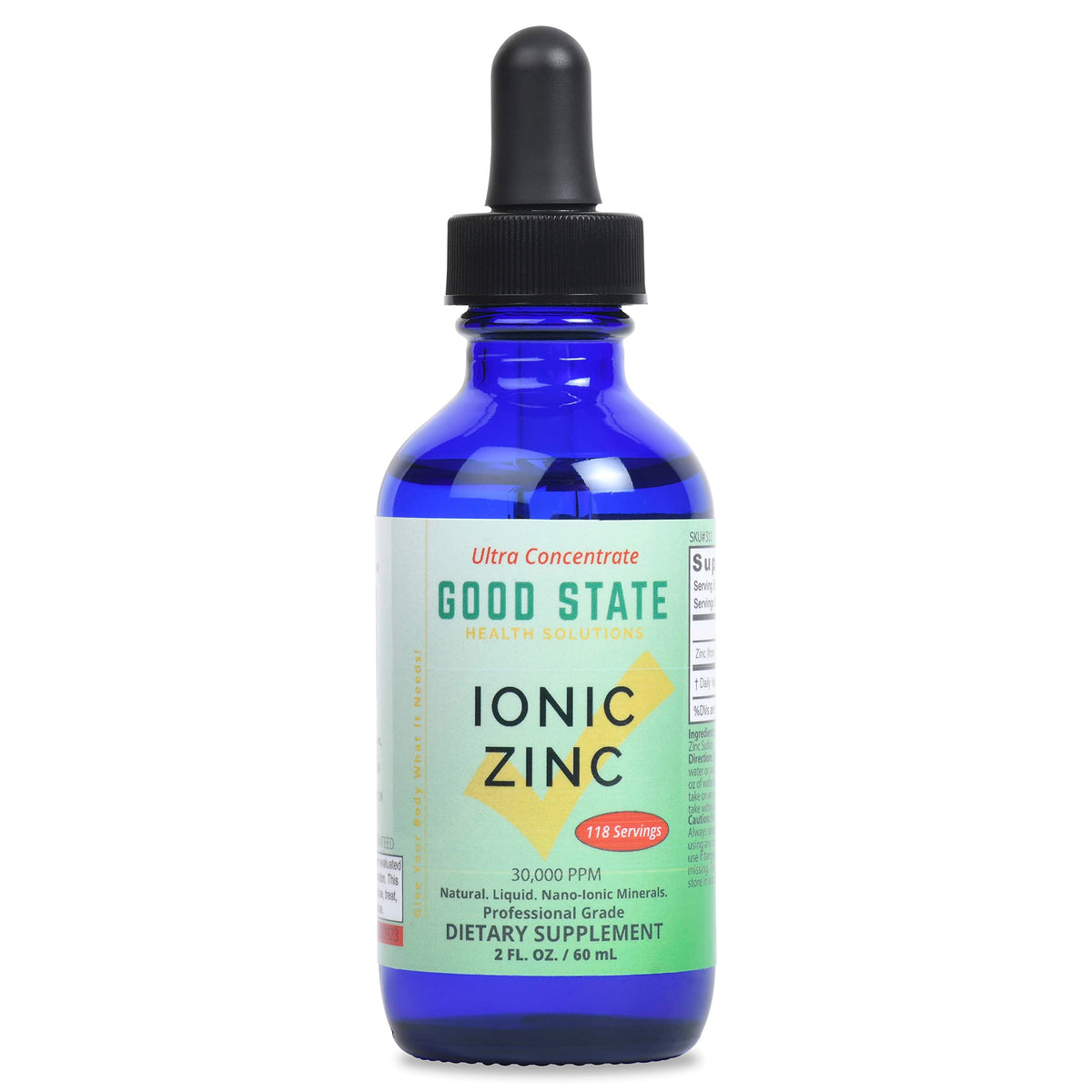 Good State Liquid Zinc Supplement 120g front view