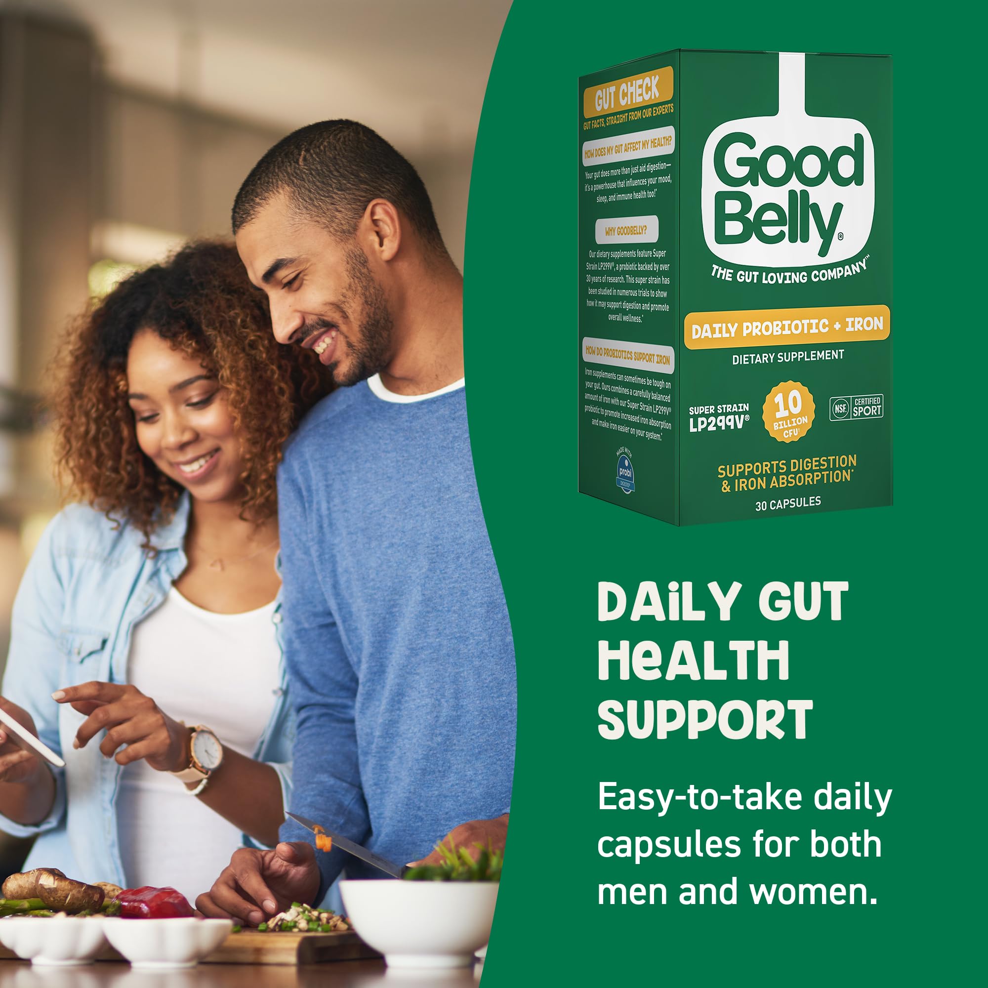 GoodBelly Probiotic Capsules close-up of capsule