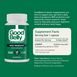 GoodBelly Probiotic Capsules on a kitchen counter