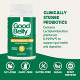 GoodBelly Probiotic Capsules side view with label