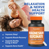 GOODBIO Magnesium Glycinate 500mg bottle side view
