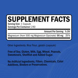GOODBIO Magnesium Glycinate 500mg capsules close-up