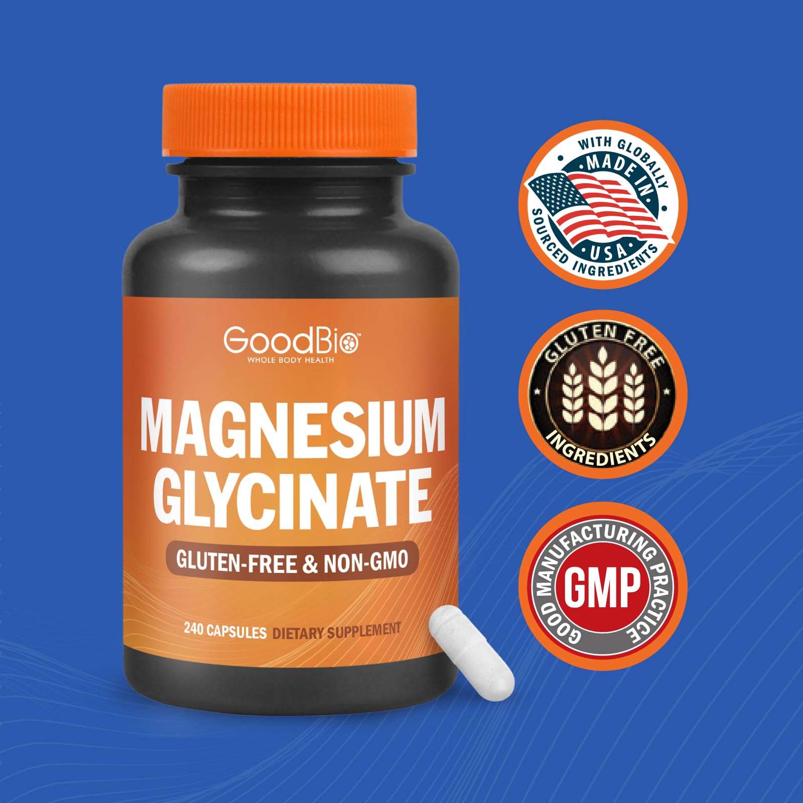 GOODBIO Magnesium Glycinate 500mg ingredients list