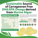 GoodEarth Nutrition Omega-3 Algal Oil Mini Softgels bottle side view