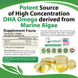 GoodEarth Nutrition Vegan Omega-3 Algal Oil Softgels side view