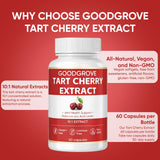 GOODGROVE Tart Cherry Extract capsules with measuring spoon