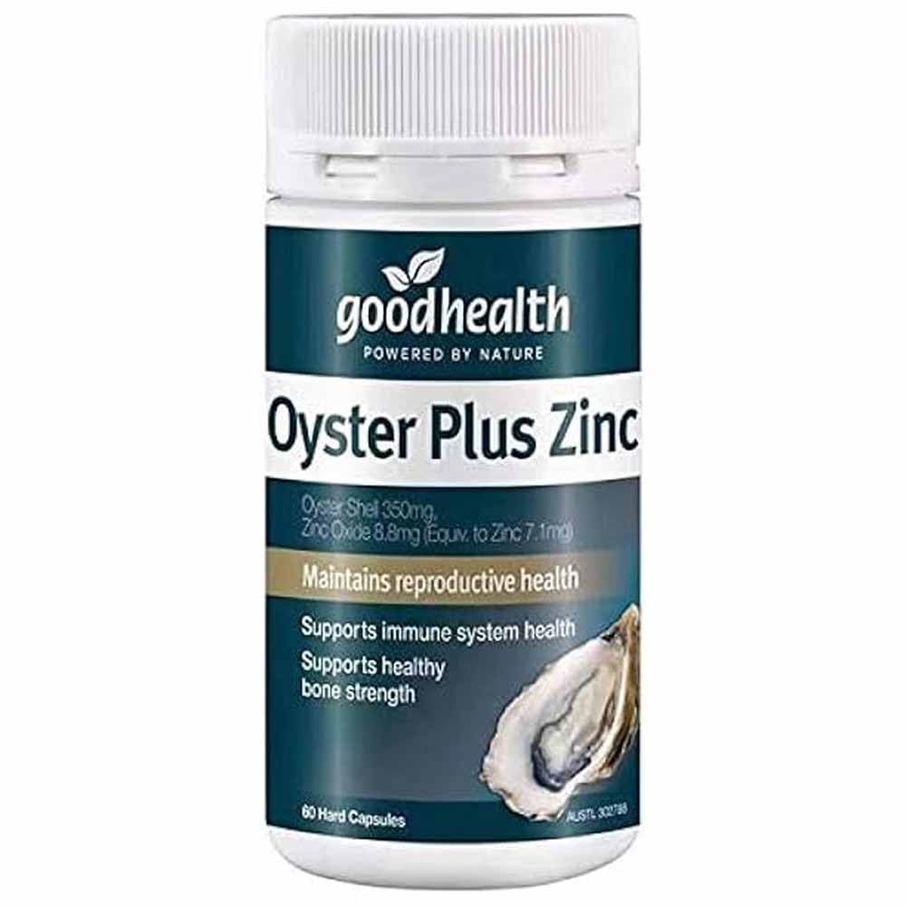 Goodhealth Oyster Plus Zinc Supplement 350mg front view