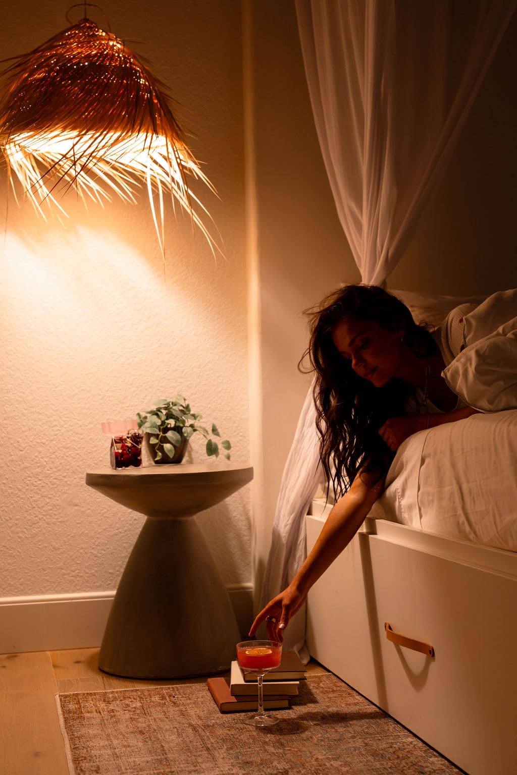 Goodi Naturals Nite Nectar Sleep Elixir with a calming background