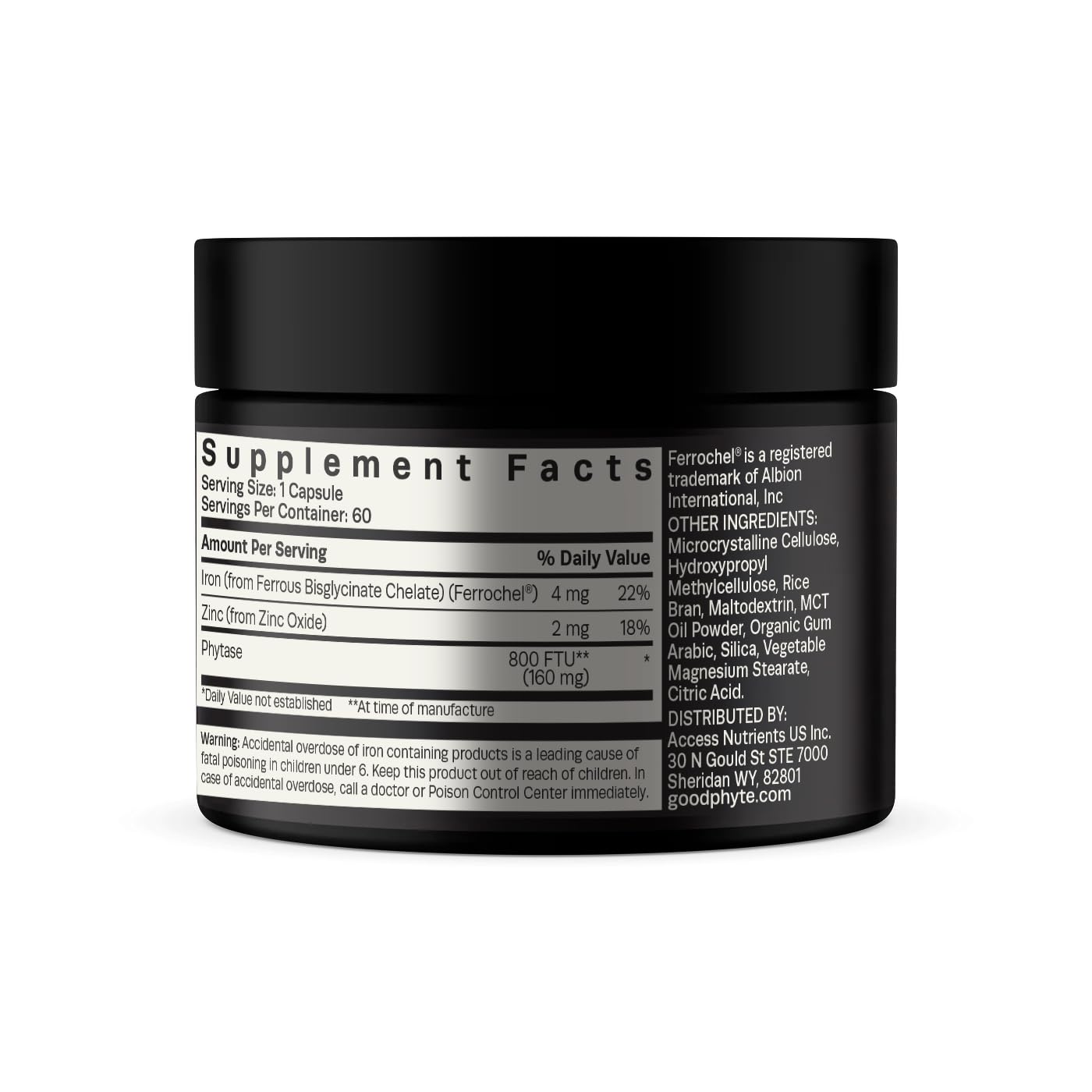 Goodphyte Blended Vitamin & Mineral Supplement capsules close-up