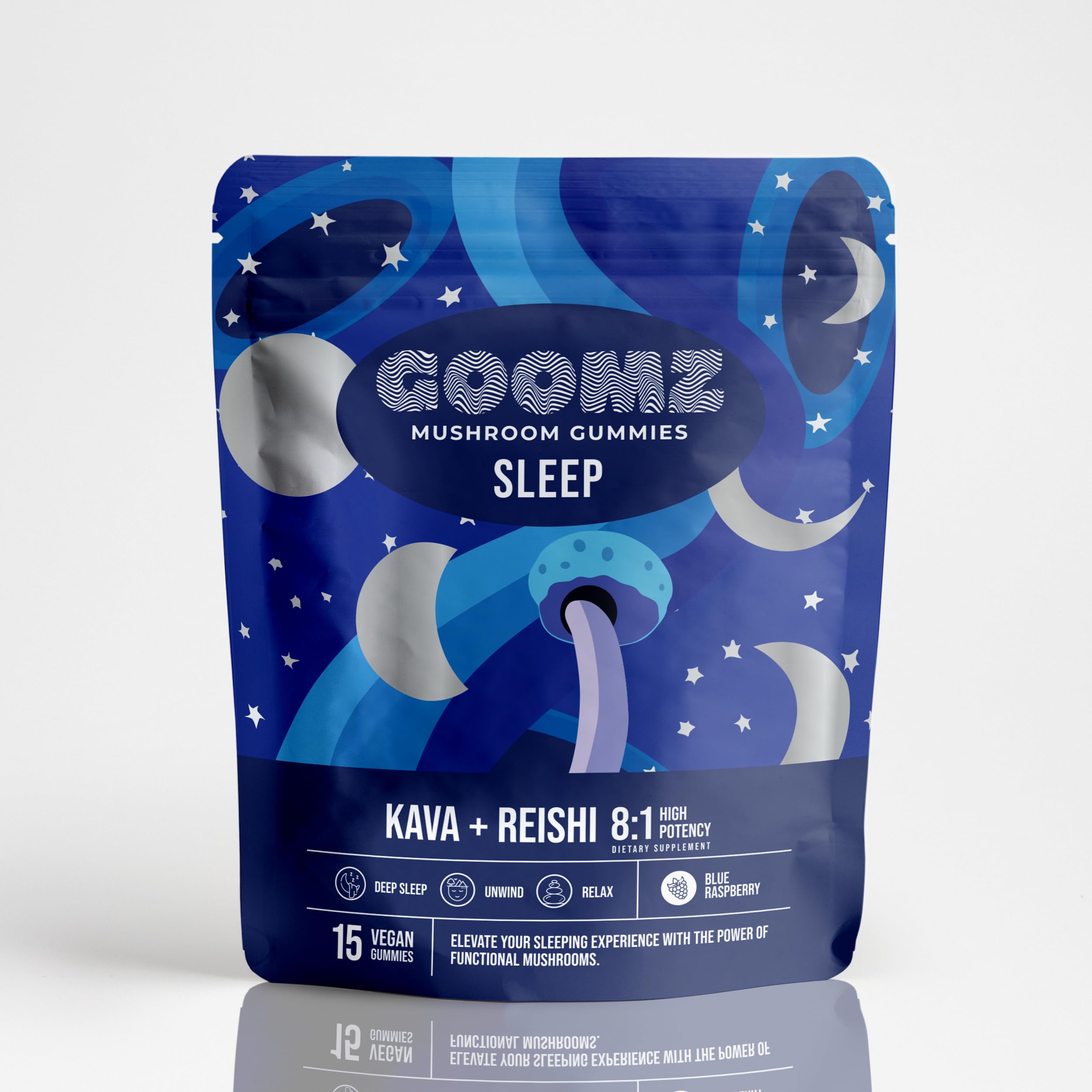 Goomz Sleep Gummies Blue Raspberry front view packaging