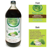 Gopal's Noni One Organic Noni Juice 907g label close-up