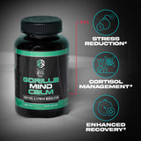 Gorilla Mind Calm Stress Reducer 120 Capsules back view