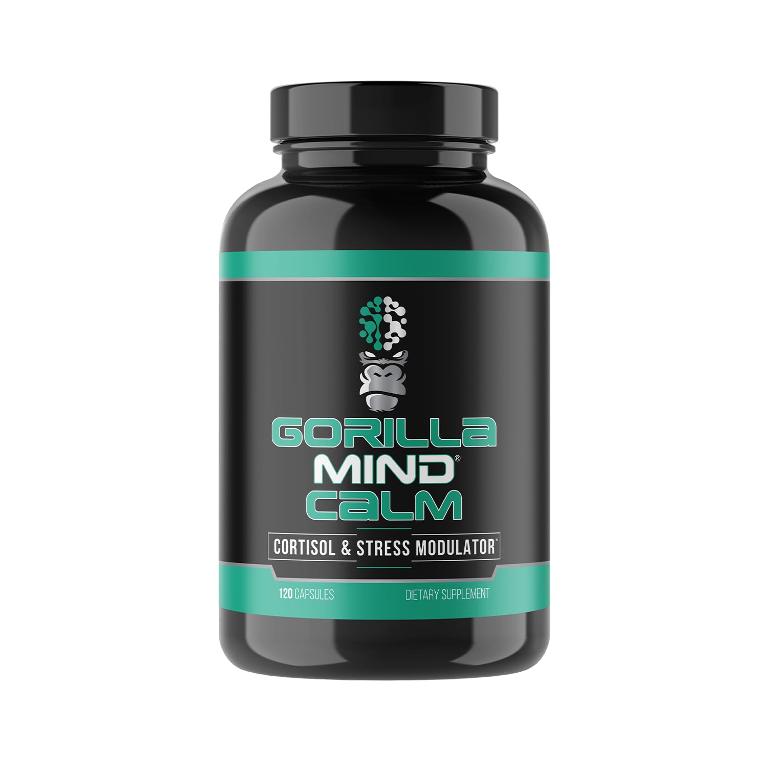 Gorilla Mind Calm Stress Reducer 120 Capsules front view