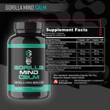 Gorilla Mind Calm Stress Reducer 120 Capsules side view