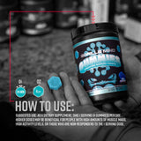 Gorilla Mind Creatine Gummies back view with ingredients