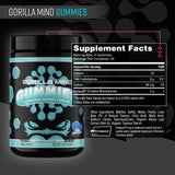 Gorilla Mind Creatine Gummies side view with dosage details