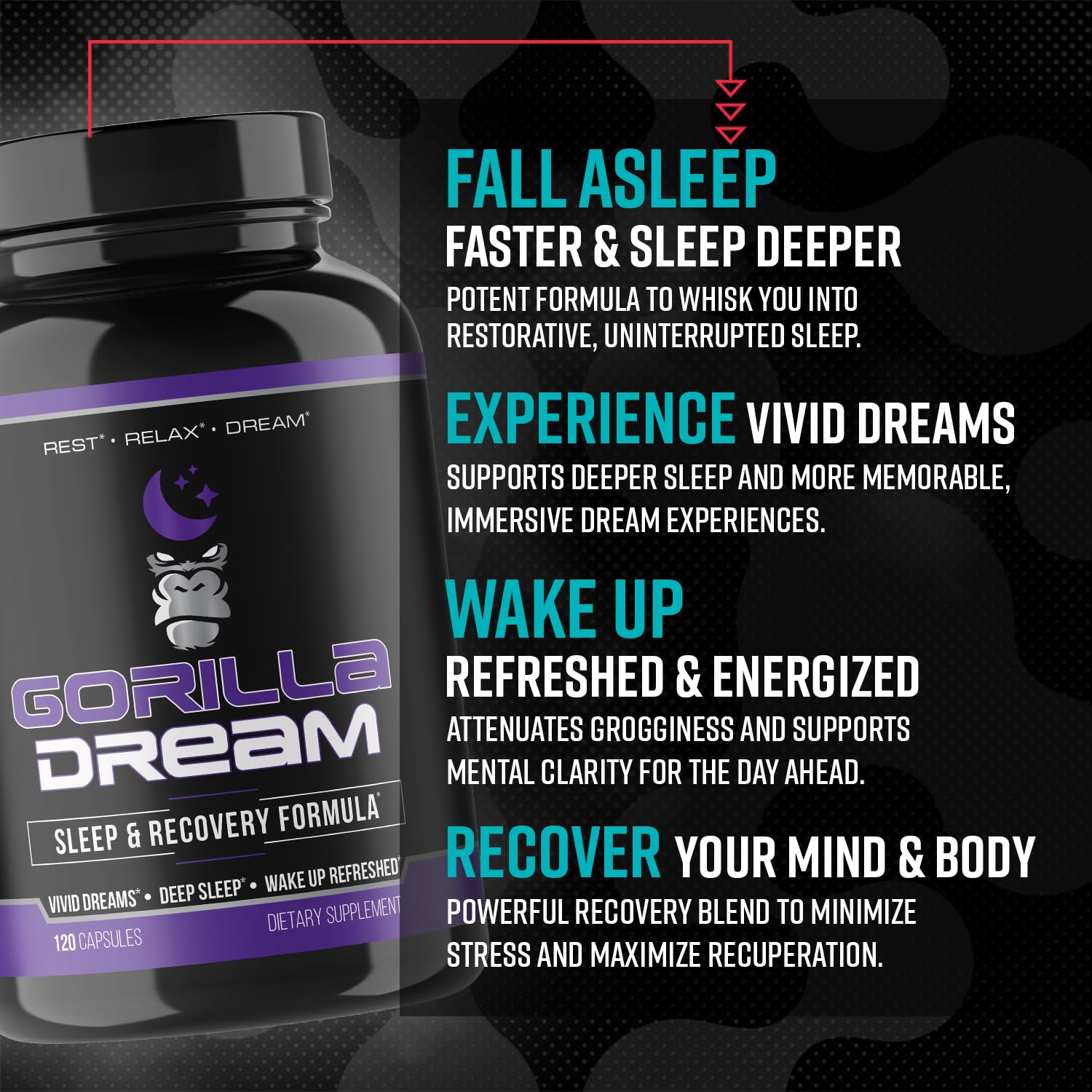 Gorilla Mind Dream Sleep Supplement ingredients list