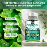 GORNVB 9 IN 1 Cortisol Gummies displayed with fresh fruits