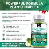 GORNVB 9 IN 1 Cortisol Gummies side view of the bottle