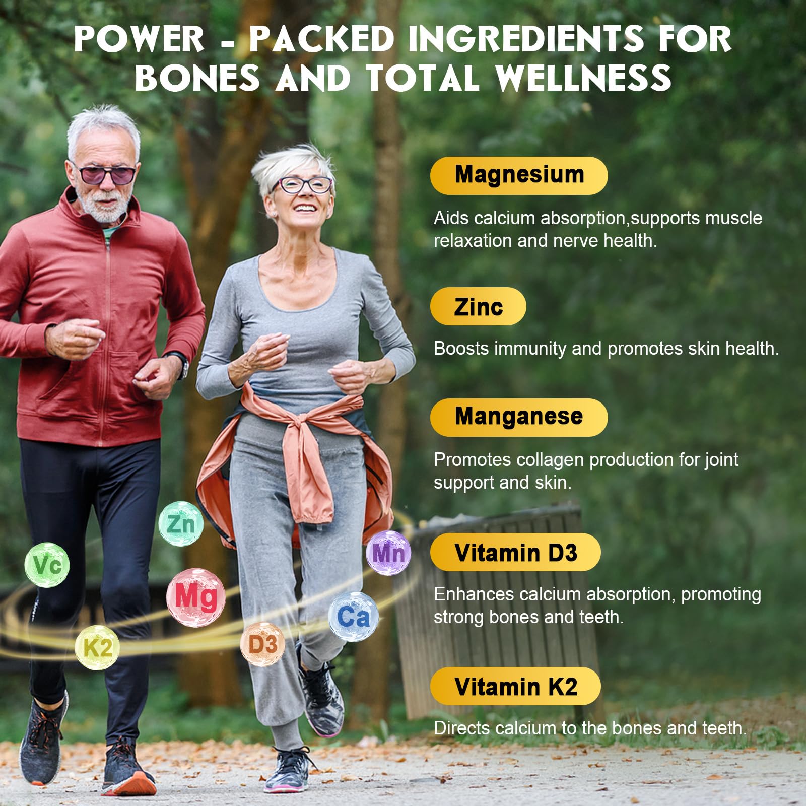 GORNVB Calcium Citrate Gummies nutritional information