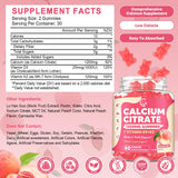 GORNVB Calcium Citrate Gummies showing natural peach flavour