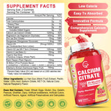 GORNVB Calcium Citrate Gummies showing two gummies