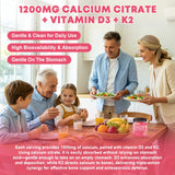 GORNVB Calcium Citrate Gummies side view of packaging