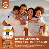 GORNVB Calcium Magnesium Zinc Gummies bottle with lid open