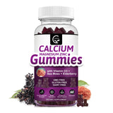GORNVB Calcium Magnesium Zinc Gummies front view with cute shapes