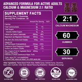 GORNVB Calcium Magnesium Zinc Gummies packaging side view