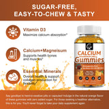 GORNVB Calcium Magnesium Zinc Gummies with fresh oranges