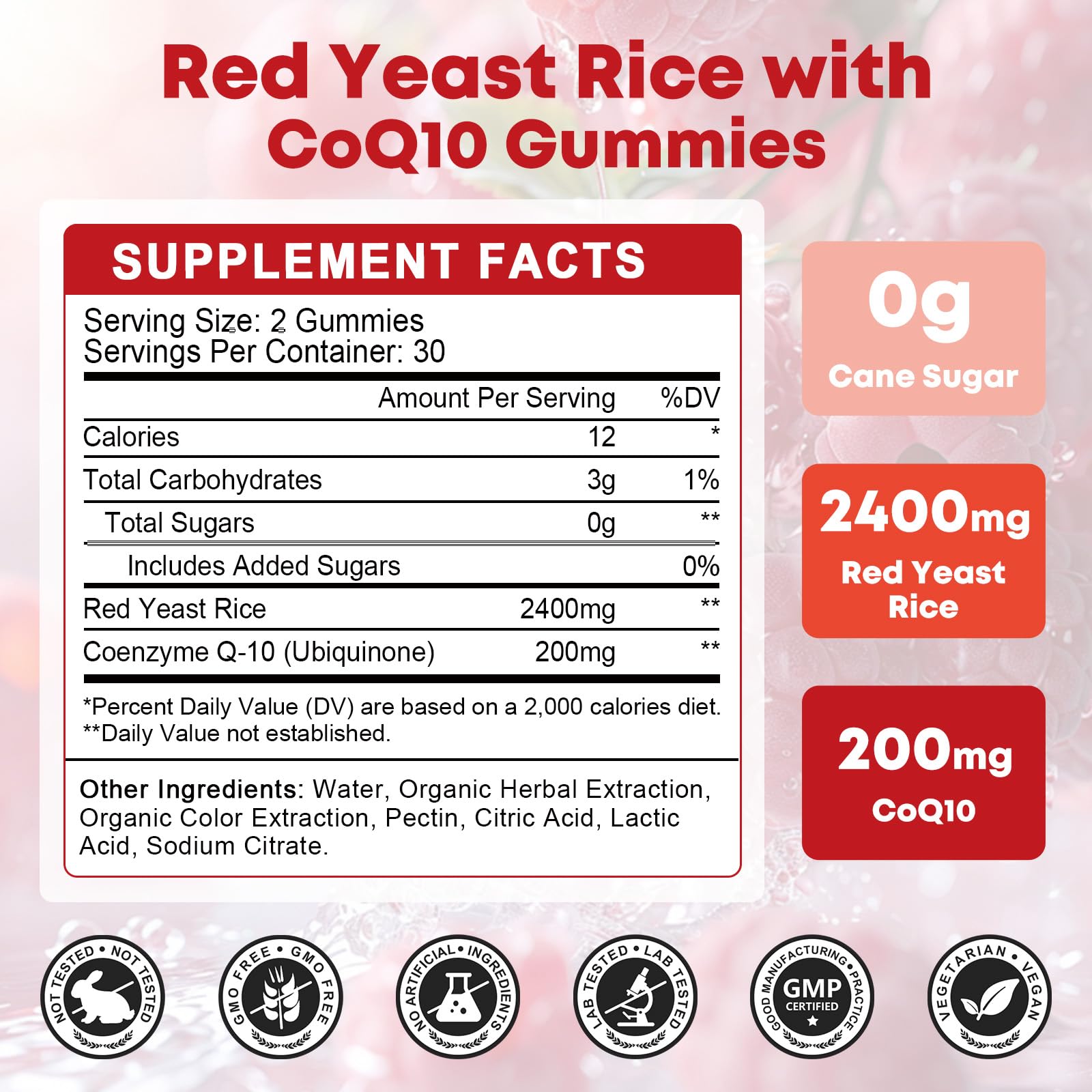 GORNVB gummies packaging with ingredients listed