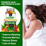 GORNVB Hemp Gummies displayed with a measuring scoop