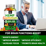 GORNVB Hemp Gummies on a wooden table