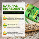 GORNVB Hemp Oil Capsules Omega 3-6-9 capsule close-up