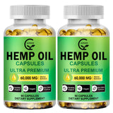 GORNVB Hemp Oil Capsules Omega 3-6-9 front view